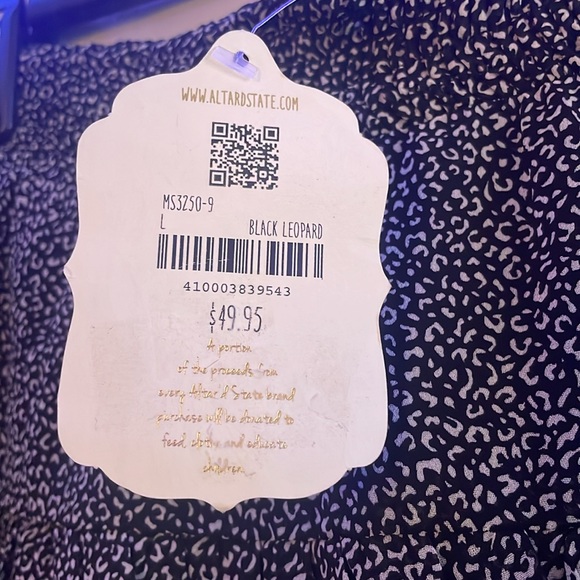 Altar’d State Black Leopard Print Skirt - Picture 2 of 2